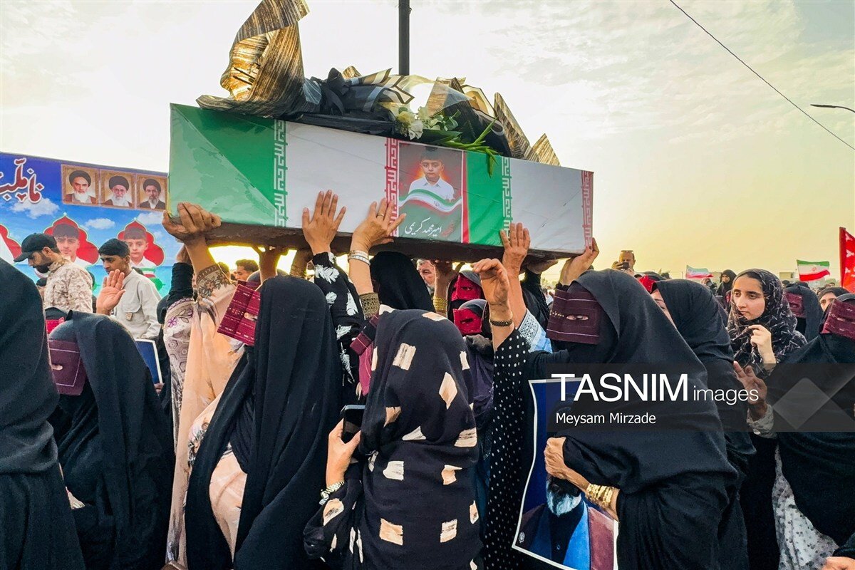 تصاویری از مراسم تشییع پیکر شهدای کوهستک