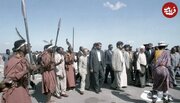عکس/  استقبال از «هاشمی رفسنجانی» با نیزه و رقص آفریقایی؛ دهه ۱۳۷۰