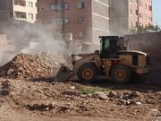 تخریب دو بنای رهاشده و خطرآفرین در بافت تاریخی کرمان برای ارتقای امنیت شهری