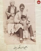 عکس آتلیه‌ای رجبعلی‌خان تفنگدار و پسرانش در دوران قاجار