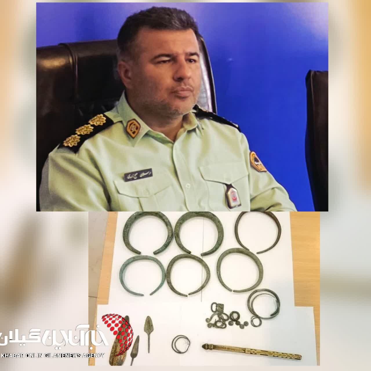 کشف اشیاء عتیقه ۵۰ میلیارد ریالی در لنگرود