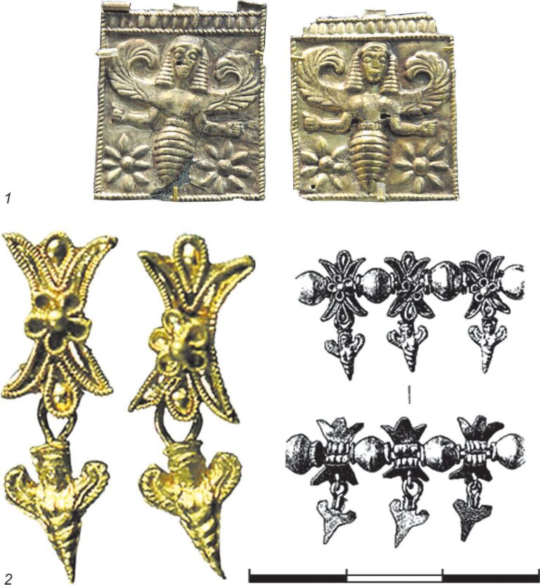 گردنبند طلایی ۲۳۰۰ ساله از یک مقبره در گورکان اوغوز؛ روایتگر داستان یک آمازون و زنان زنبورمانند مرموز