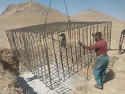 اجرای فونداسیون ۱۰ سازه فرهنگی در ورودی استان چهارمحال وبختیاری  برای کنگره ملی شهدا