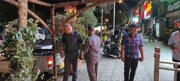 شهرداری با متخلفان سد معبر پارک شهید مطهری کرمان برخورد کرد