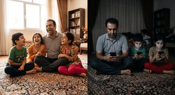 بچهها را از «سیاهچاله موبایل» بیرون بکشید؛ راز ۱۵ دقیقهای که دوباره خانه را زنده میکند بچهها را از «سیاهچاله موبایل» بیرون بکشید؛ راز ۱۵ دقیقهای که دوباره خانه را زنده میکند