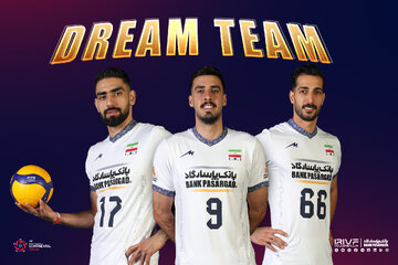 سه ملیپوش ایران در تیم منتخب والیبال قهرمانی آسیا سه ملیپوش ایران در تیم منتخب والیبال قهرمانی آسیا