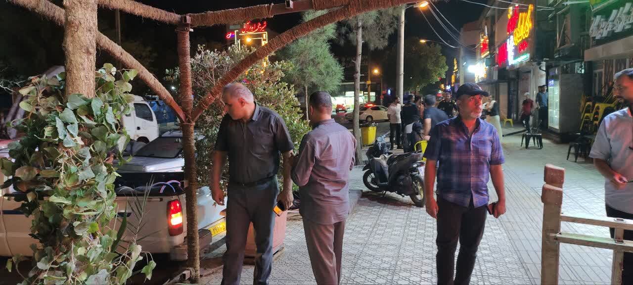 شهرداری با متخلفان سد معبر پارک شهید مطهری کرمان برخورد کرد