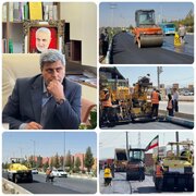 ادامه فاز ۳ روکش آسفالت کمربندی شهید ابومهدی المهندس تا پل ایثار کرمان