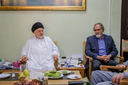 رئیس سازمان سینمایی با نماینده آیت‌الله سیستانی دیدار کرد 