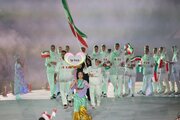 اهتزاز پرچم ایران در کشور سامورایی‌ها/ رژه باشکوه کاروان ایران در افتتاحیه آیچی-ناگویا