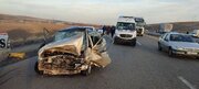 برخورد وانت با پژو؛ دو نفر جان باختند و سه نفر مصدوم شدند