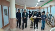 نمایشگاه گروهی «نقش هنر» در فارسان افتتاح شد