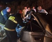 تصادف مرگبار پژو ۴۰۵ با تریلی در جاده اراک–ملایر/ ۲ نفر جان باختند