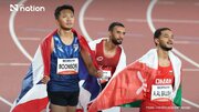 رکوردشکنی در 100 متر بازی‌های آسیایی و سکوی برادران عمانی!