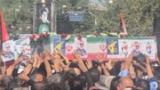 تشییع پیکر سردار شهید حسین ظریفی در زادگاهش گناباد