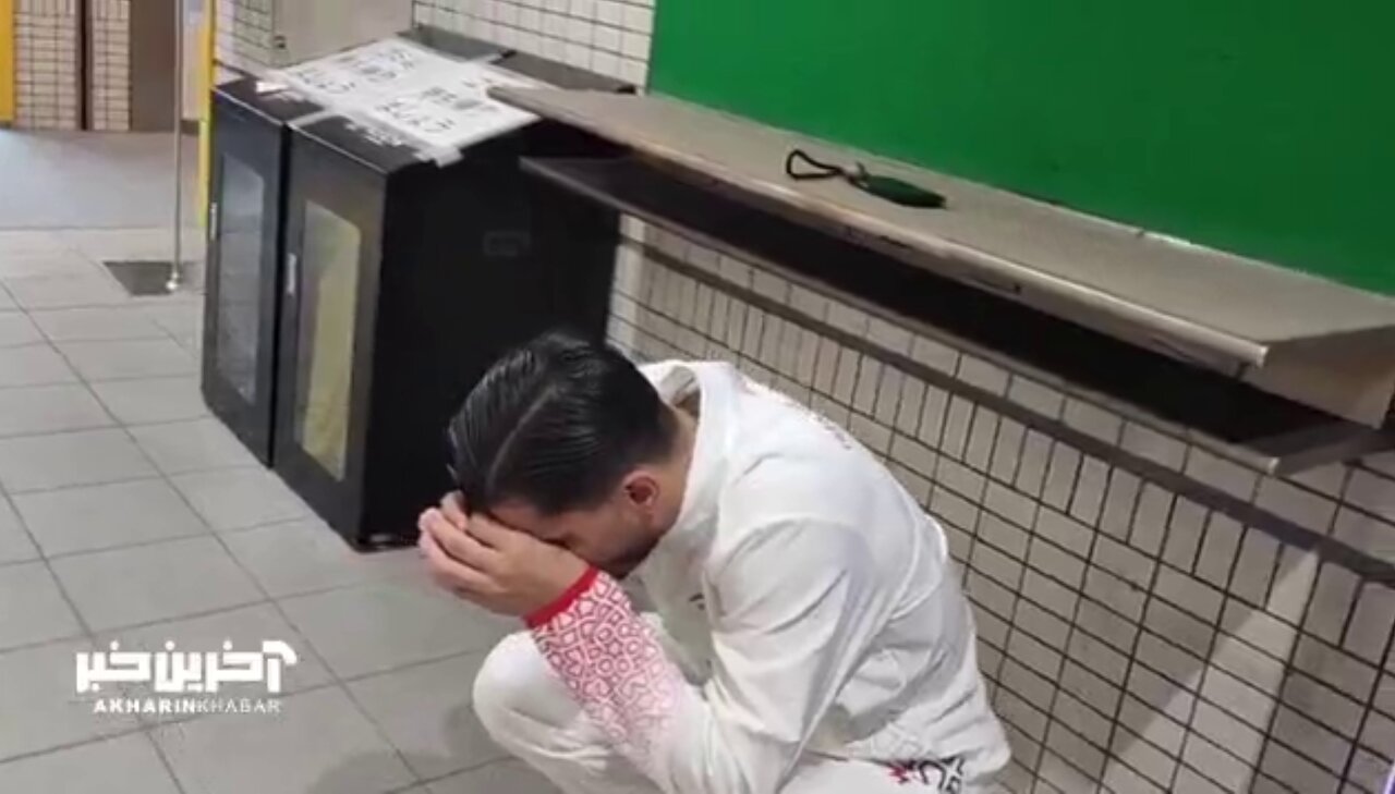 اشک‌های آریا مام‌عبدالله پس از ناکامی در کسب مدال برنز ترامپولین در بازی‌های آسیایی + فیلم