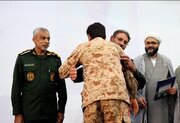 قدردانی از سربازان نمونه در سپاه امام سجاد (ع) هرمزگان