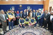 استقبال پرشور مقامات استان آذربایجان‌غربی از مدال‌آوران بازی‌های آسیایی ۲۰۲۶ ناگویا