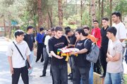 اهتزاز پرچم ایران و طنین سرود ملی در آغاز سال تحصیلی دانشگاه ملی مهارت استان سمنان