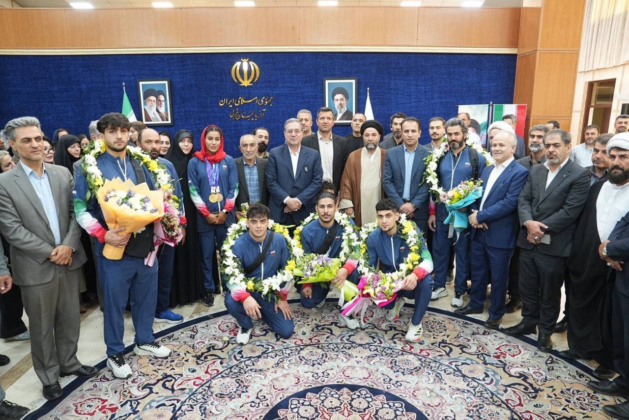 استقبال پرشور مقامات استان آذربایجان‌غربی از مدال‌آوران بازی‌های آسیایی ۲۰۲۶ ناگویا