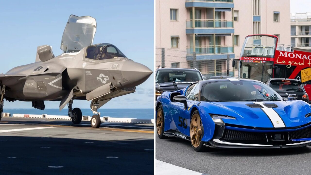 جنگنده F-35B با یک فراری مسابقه می‌دهد؛ عجیب‌ترین مسابقه سرعت امسال چگونه برگزار می‌شود؟