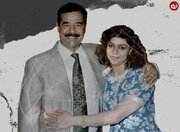 صدام حسین در کنار دخترش «رغد» در دهه ۶۰ شمسی / عکس