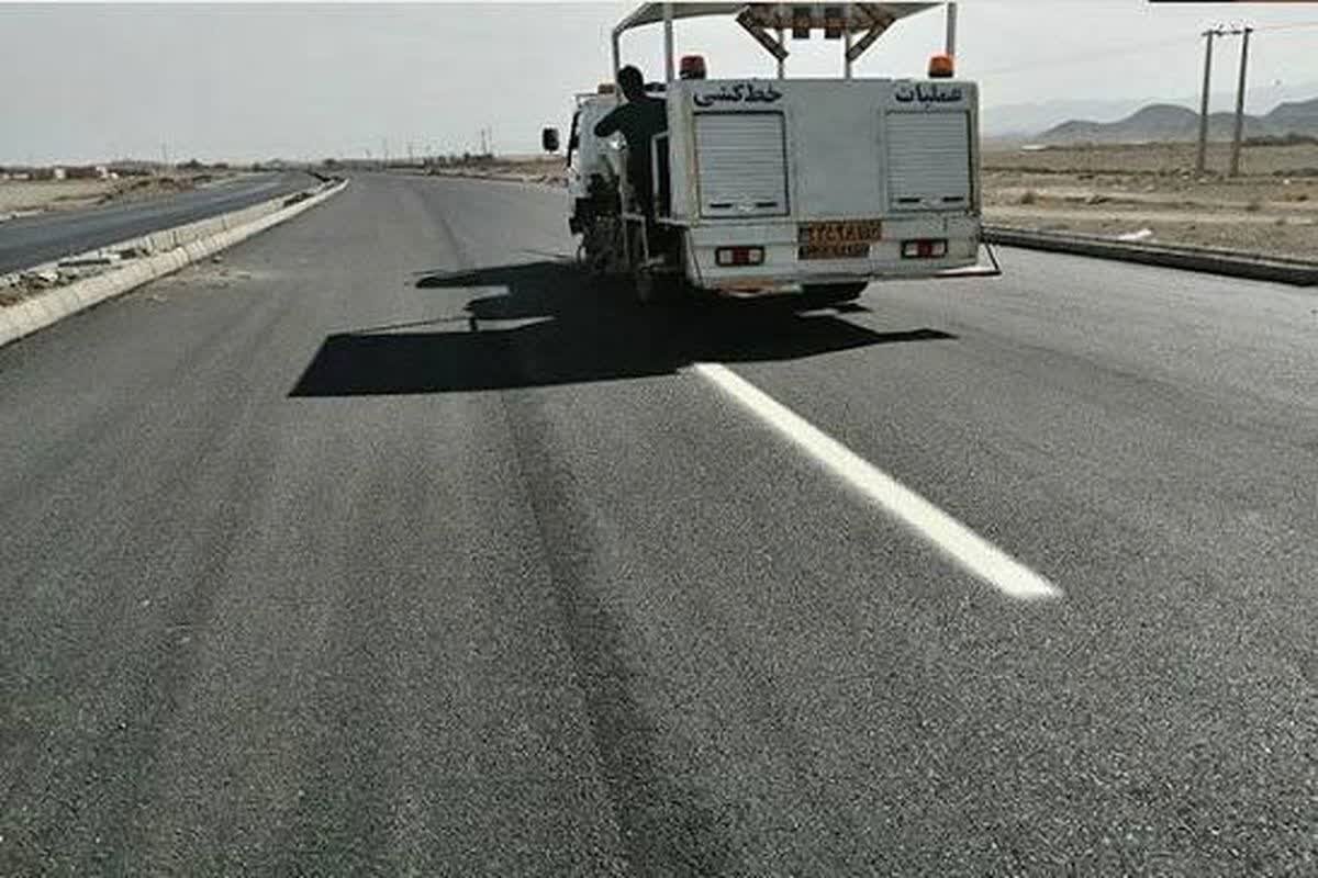 اجرای ۲۹۰۰ کیلومتر خط‌کشی در راه‌های چهارمحال‌وبختیاری