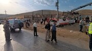 واژگونی مینی‌بوس کارگران فصلی پیرانشهر/ ۱ کشته و ۲۷ مصدوم