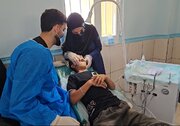 ارائه خدمات گروه جهادی دندان پزشکی در بشاگرد هرمزگان