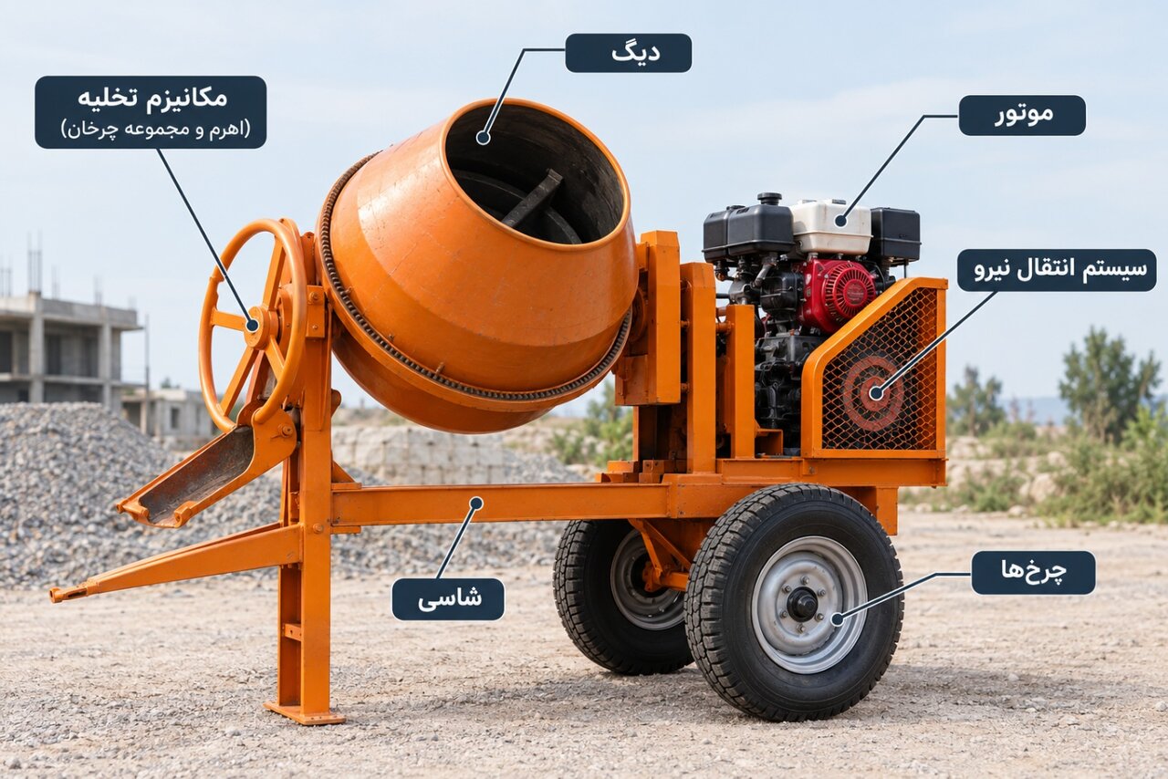 تفاوت خلاطه و بتونیر چیست؟ بررسی ویژگی ها و تفاوت ها