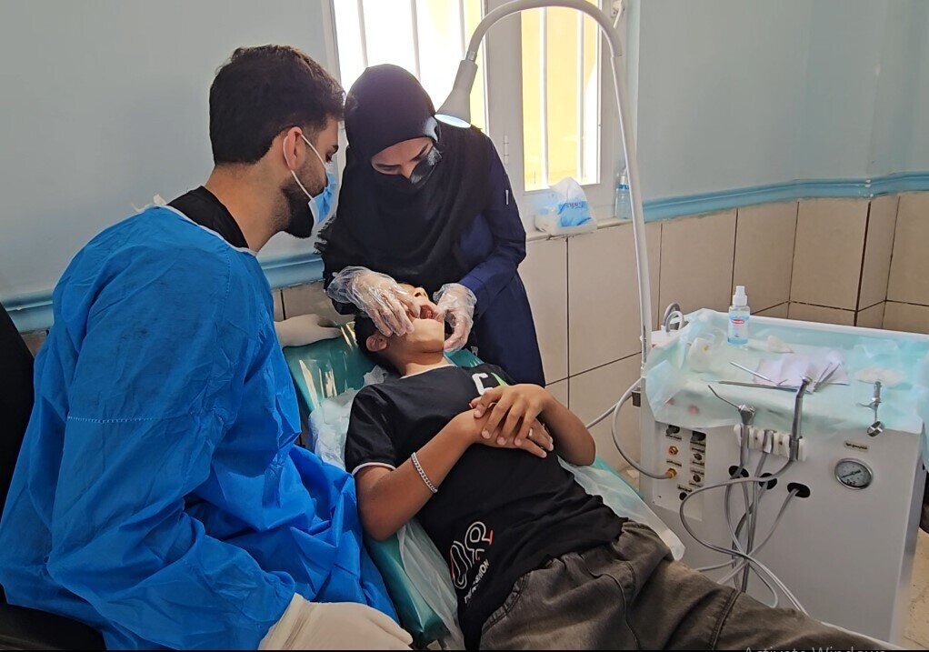 ارائه خدمات گروه جهادی دندان پزشکی در بشاگرد هرمزگان