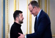 به صدا درآمدن آژیر خطر همزمان با دیدار زلنسکی و مرتس در کی‌یف + فیلم