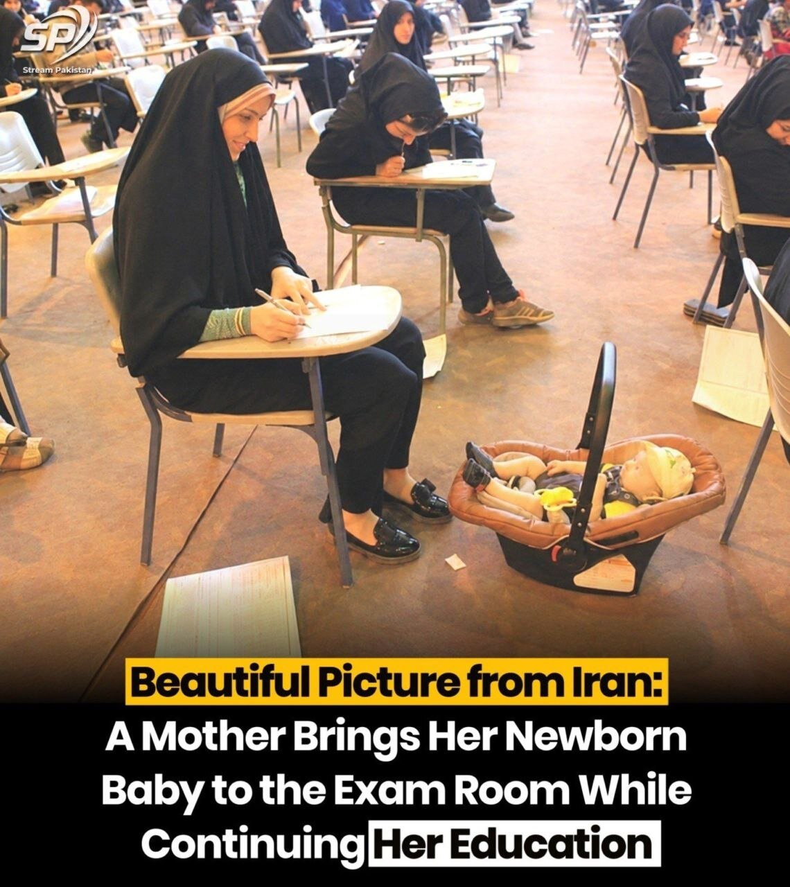 عکسی از کنکور که در رسانه‌های خارجی وایرال شد + عکس