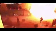 خوش شانسی مرد اوکراینی در حمله پهپادی + فیلم