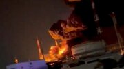 حمله پهپادی اوکراین به ایستگاه پمپاژ نفت سامارا در روسیه + فیلم