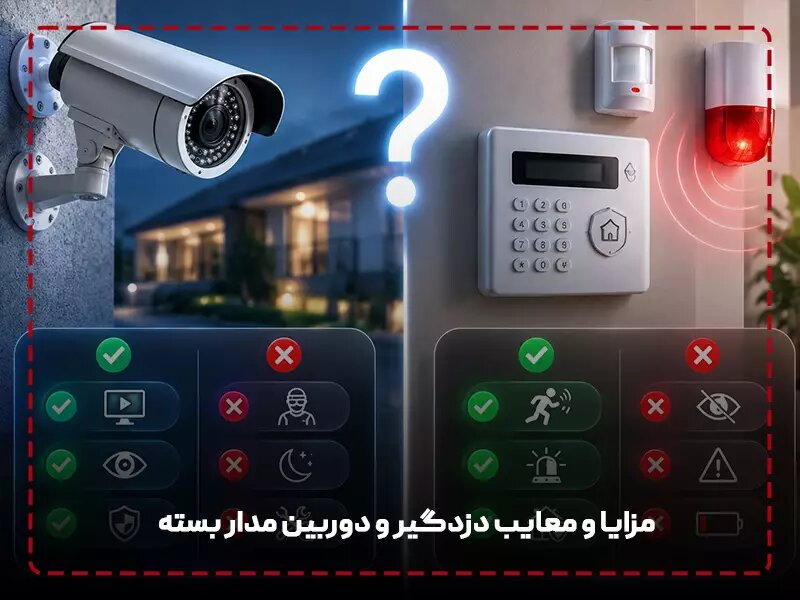 دوربین مدار بسته بهتر است یا دزدگیر