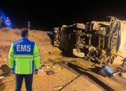 واژگونی اتوبوس در جاده نیشابور - مشهد با ۲۸ مصدوم