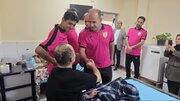 دیدار اعضای باشگاه رسانه ورزش مازندران با ساکنان مرکز توانبخشی سرخرود