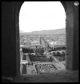 منظره زیبای تبریز از بالای ارگ تاریخی؛ سال ۱۳۱۳ / عکس