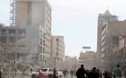 اولین تصاویر از ساختمان پلیس دیپلماتیک در میدان فردوسی پس از اصابت موشک آمریکا در جنگ ۴۰ روزه + فیلم