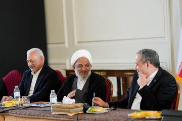 تصویر لبخند عراقچی و آقاتهرانی به یکدیگر در مجلس!