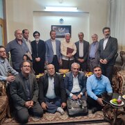 دیدار مدیرکل فرهنگ و ارشاد اسلامی و اصحاب  فرهنگ ورسانه  استان چهارمحال وبختیاری با سید احمد افضلی بروجنی پیشکسوت رسانه کشور