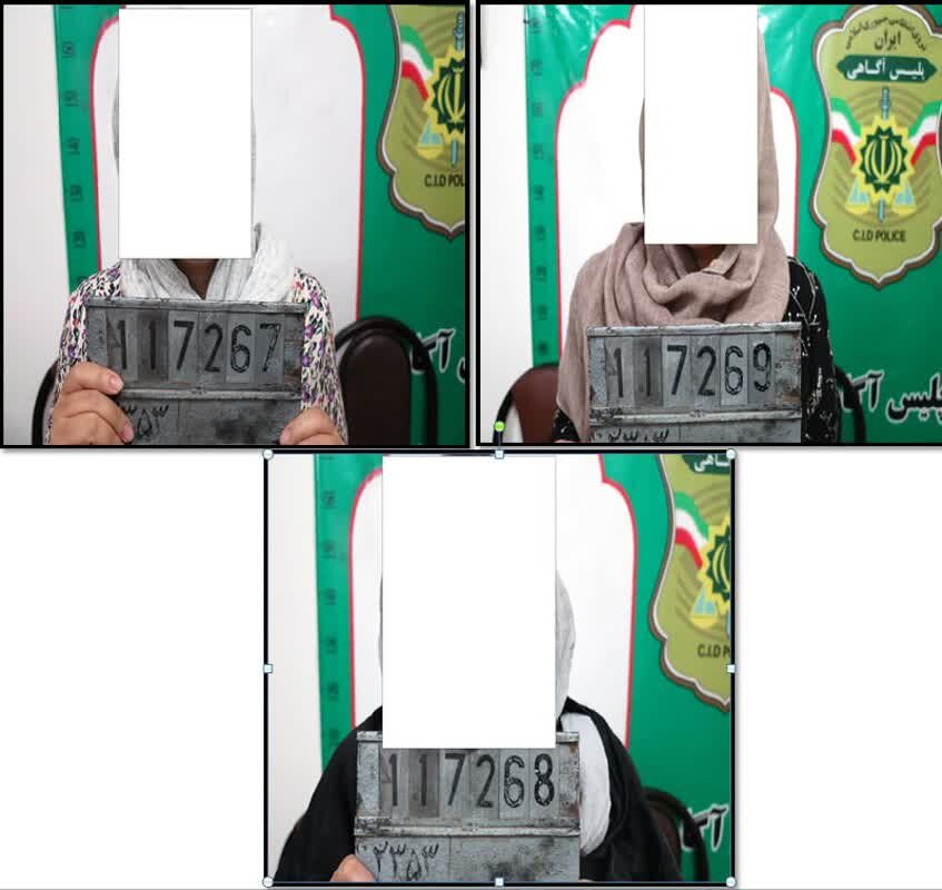 دستگیری ۳ خواهر سارق در گرمسار