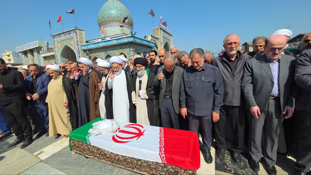 وداع گیلان با آیت‌الله قربانی؛ پیکر نماینده فقید ولی‌فقیه در جوار حرم آقا سید جلال‌الدین اشرف آرام گرفت