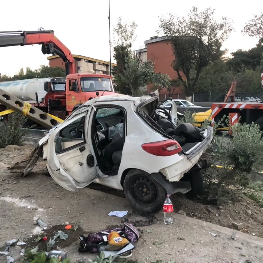 تهران در شوک یک تصادف مرگبار؛ تصاویر حادثه