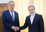 استقبال عراقچی از لاوروف در وزارت خارجه ایران