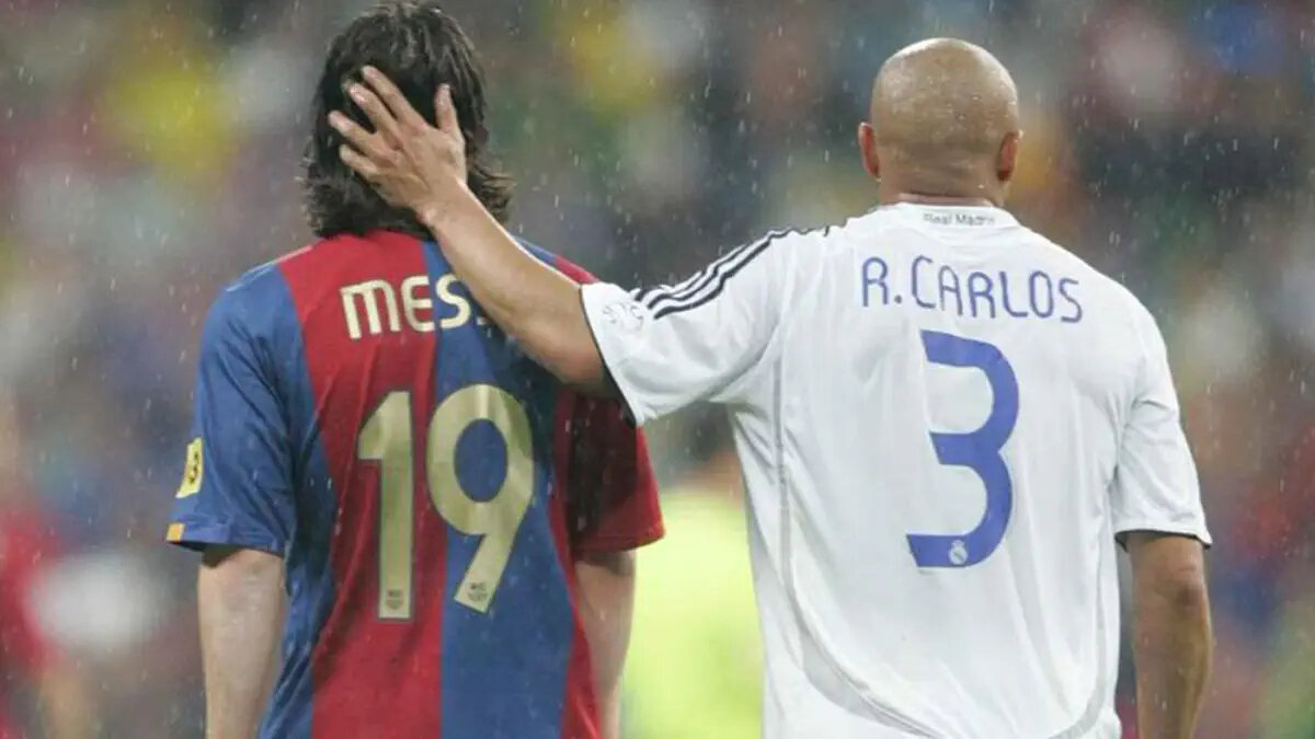 پیش‌بینی جالب روبرتو کارلوس درباره مسی؛ به رونالدینیو گفتم شماره ۱۰ را از تو می‌گیرد