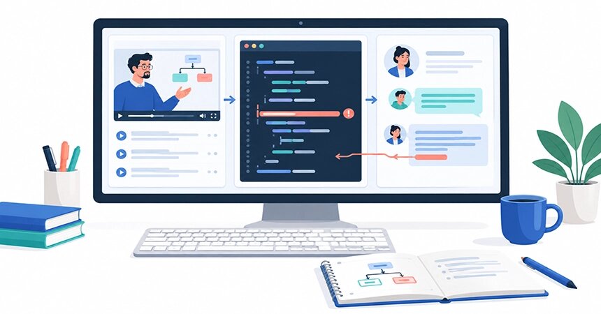 صفحه مانیتور موقع تدریس آنلاین
