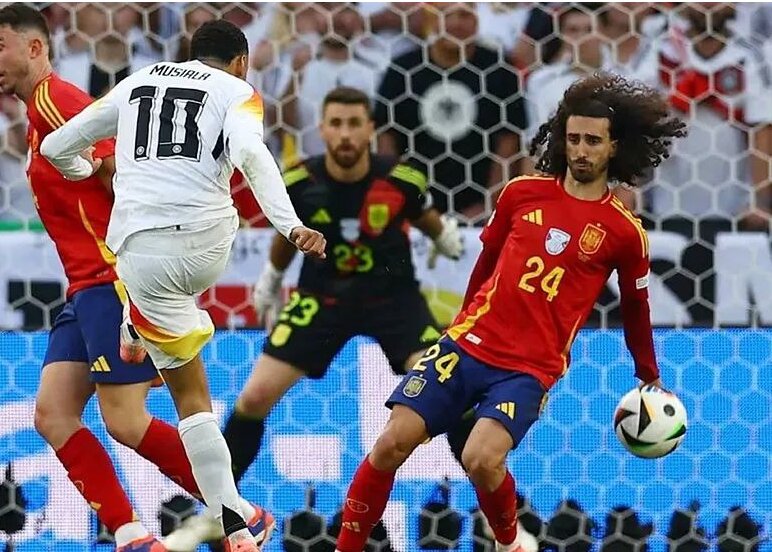 عکس| هو شدن کوکوریا در سانتیاگو برنابئو به خاطر کینه آلمانیها در یورو 2024