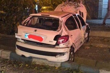 ۲ زن در تصادف بامدادی بزرگراه حکیم جان باختند؛ تصادف دو دستگاه خودروی پژو ۲۰۷ و پژو ۴۰۵